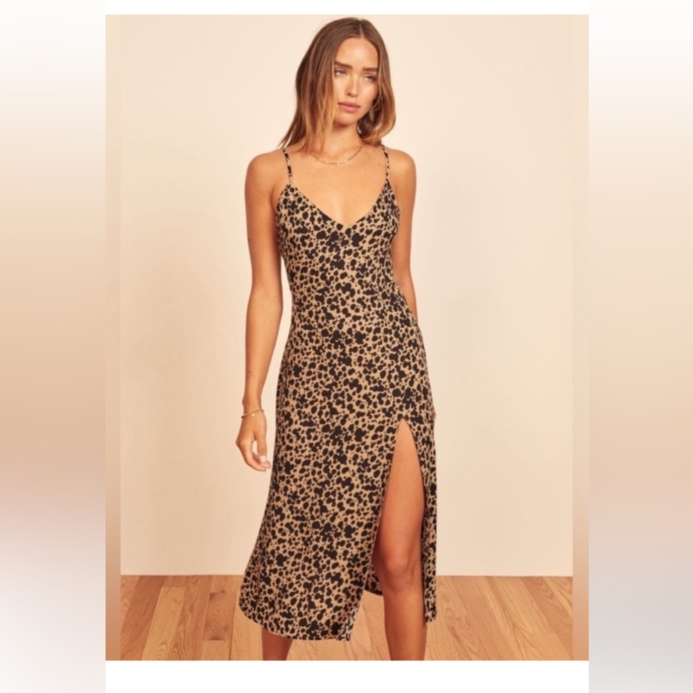 Leopard print Reformation dress